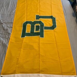 Green and Gold Baylor University Flag